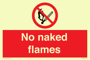 No naked flames